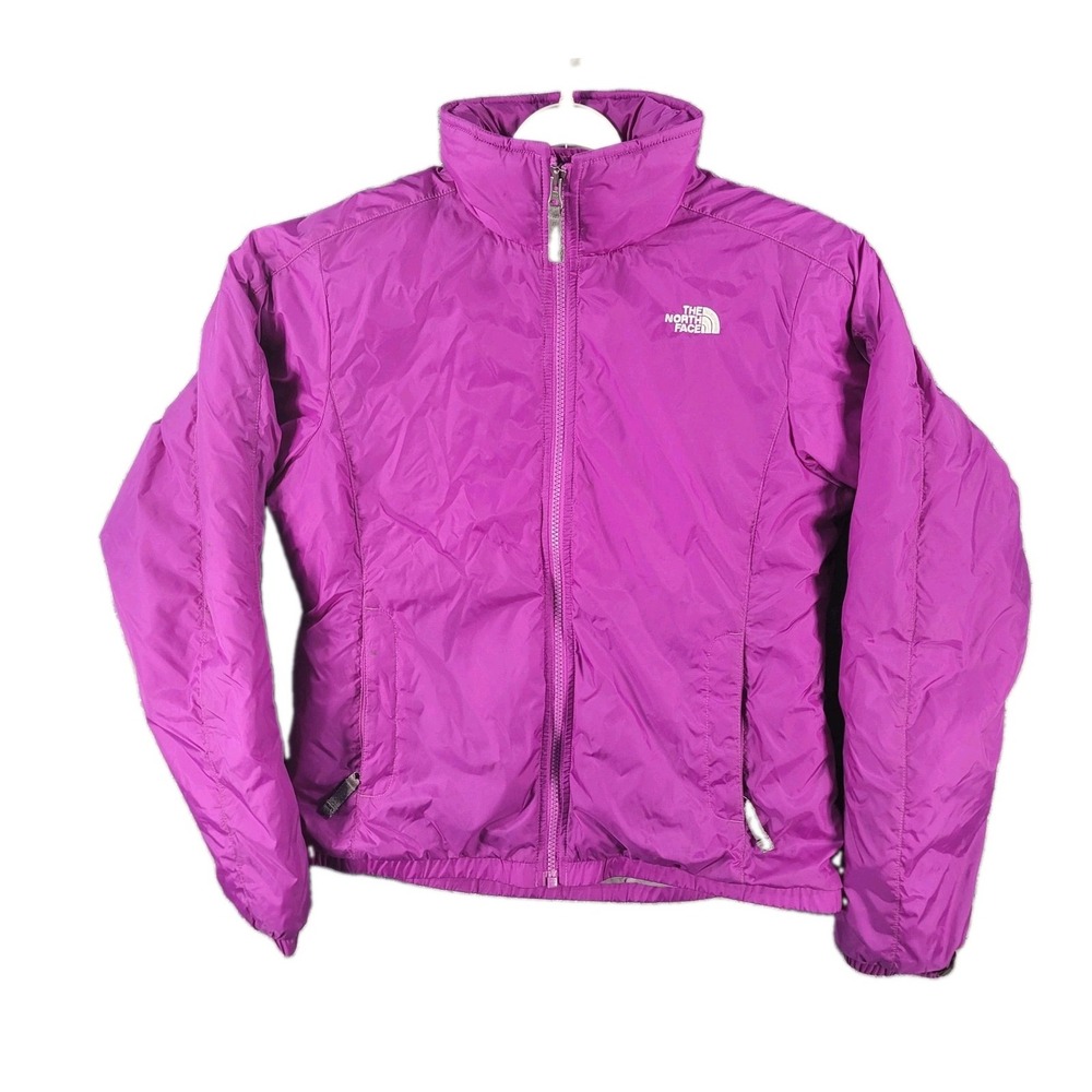 The North Face Jacket Purple Womens Small Insulated Full Zip Mock Neck Nylon